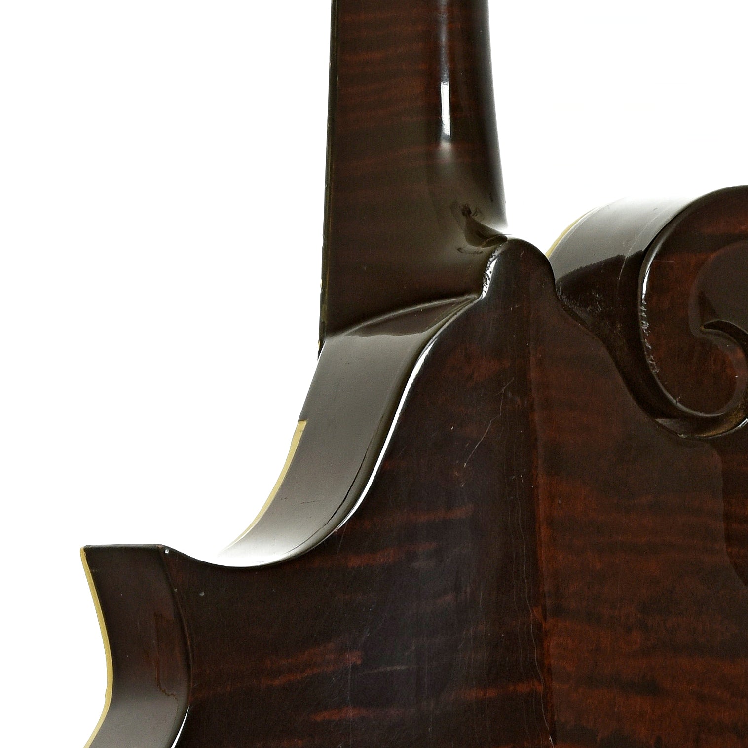 Neck joint of Gibson F-5G Mandolin