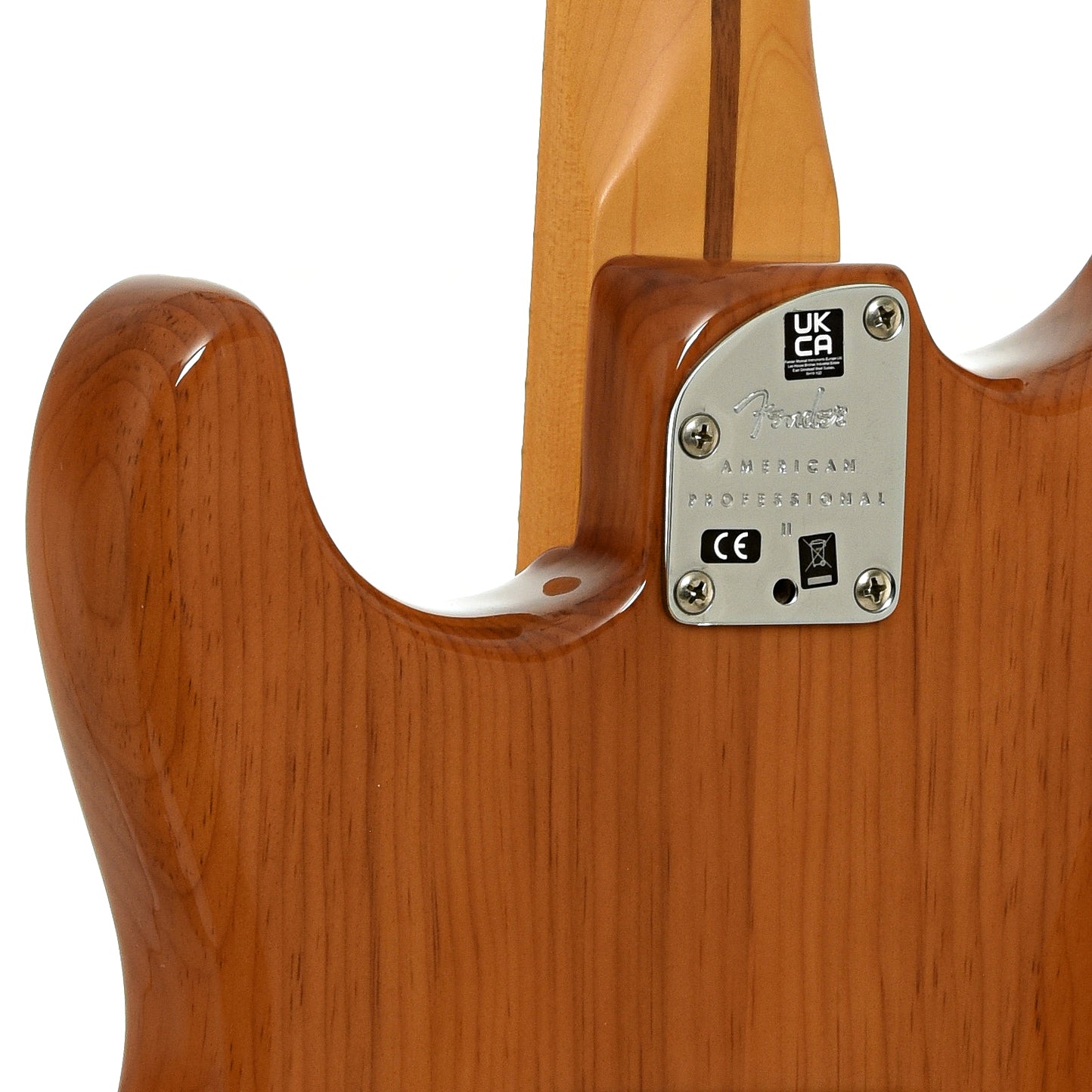 Neck joint of Fender American Professional II Stratocaster Electric Guitar