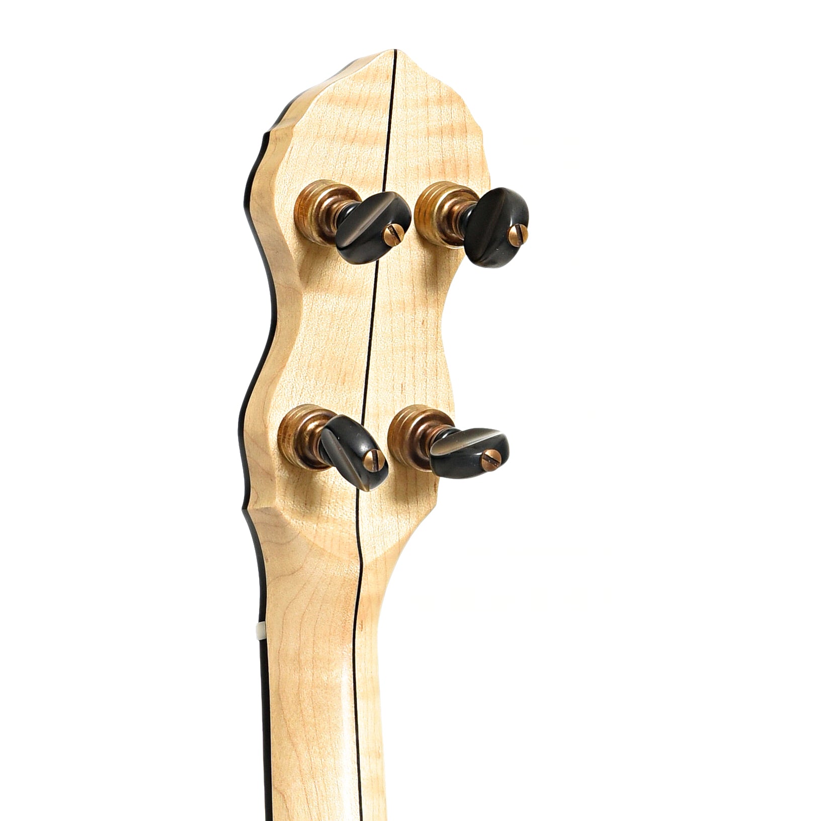 BAck headstock of Pisgah Banjo Co. 11" Laydie Openback Banjo