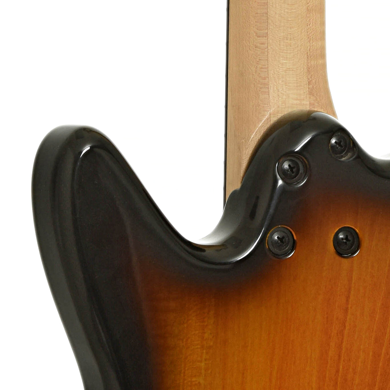 Neck joint of Ibanez Noodles Signature Model NDM5 Electric Guitar, Sunburst