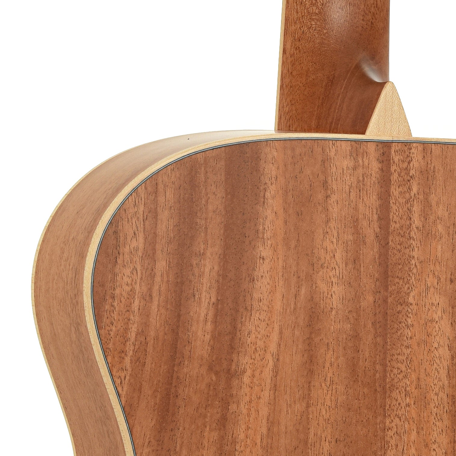 Neck joint of Larrivee OM-03 Mahogany Recording Series Acoustic Guitar