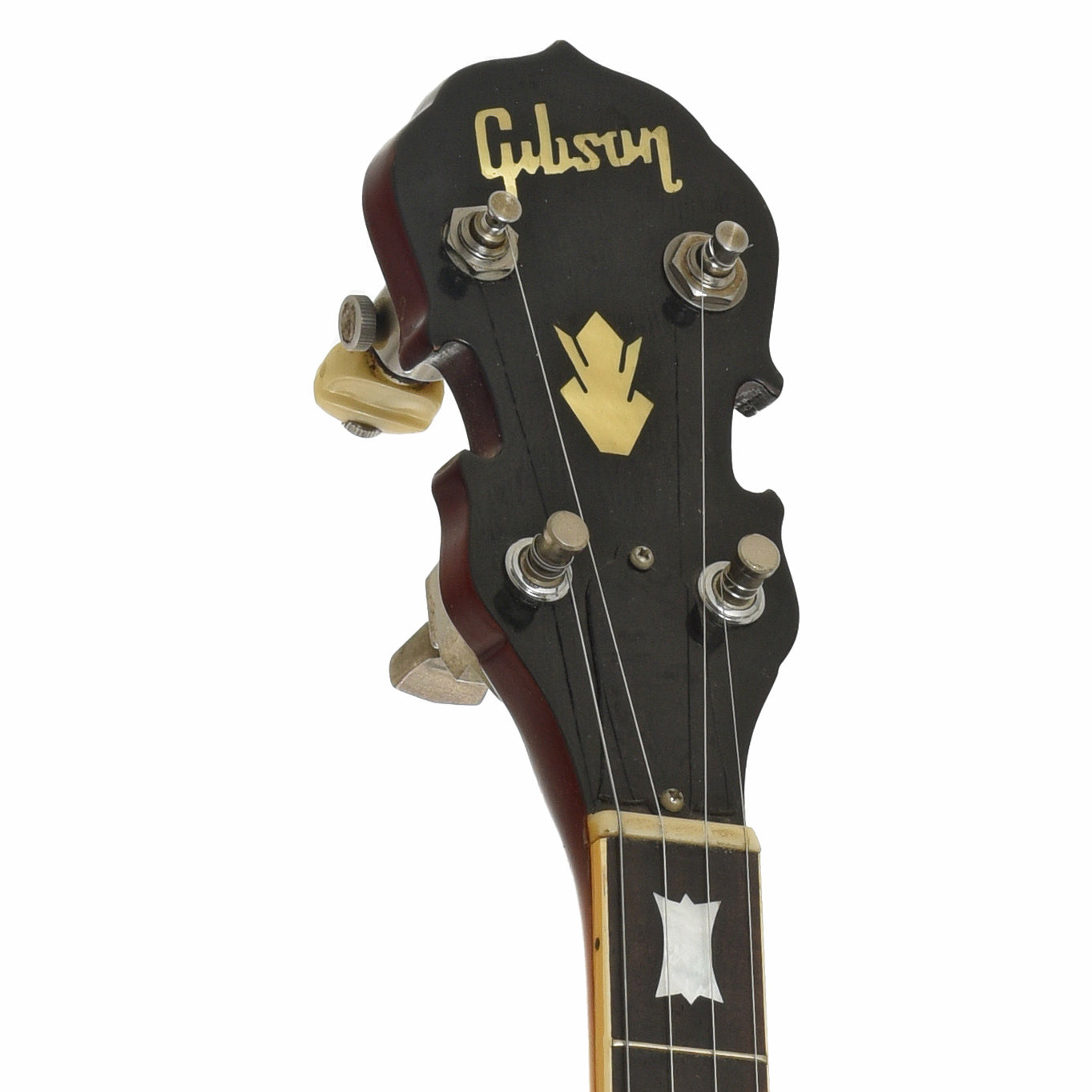Headstock of Gibson RB-25 Resonator Banjo