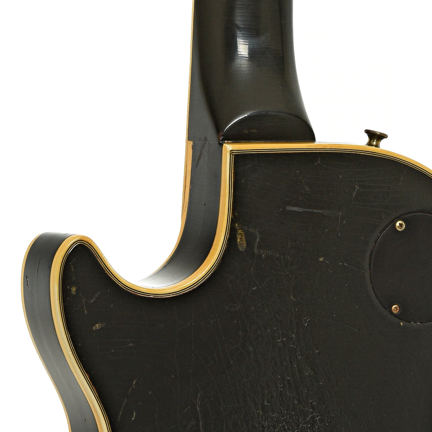 Neck joint of Gibson Les Paul Custom Electric Guitar