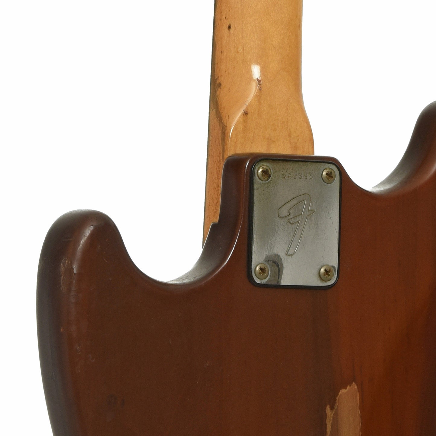 Neck joint of Fender Mustang Electric Bass