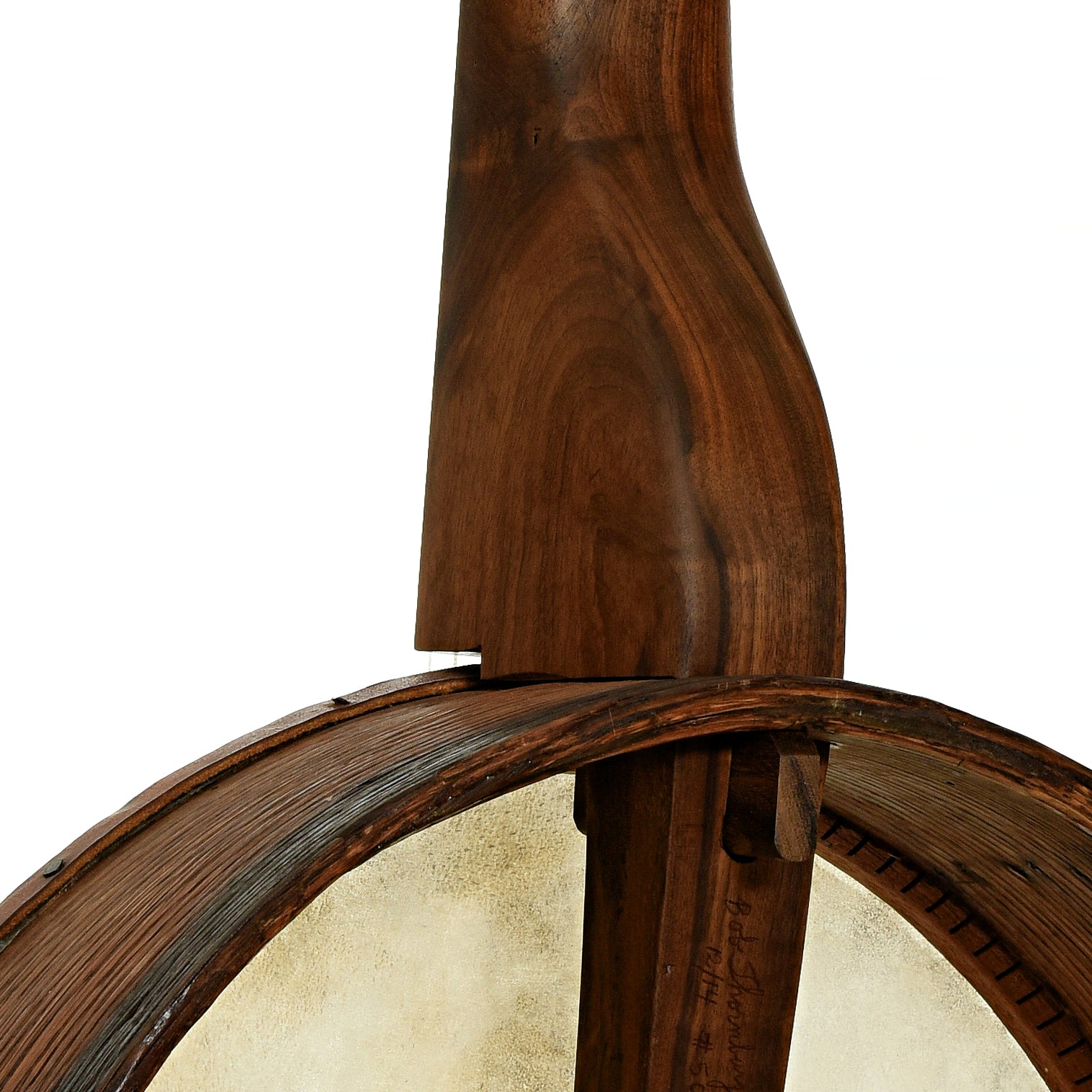 Neck joint of Bob Thornburg Minstrel Banjo