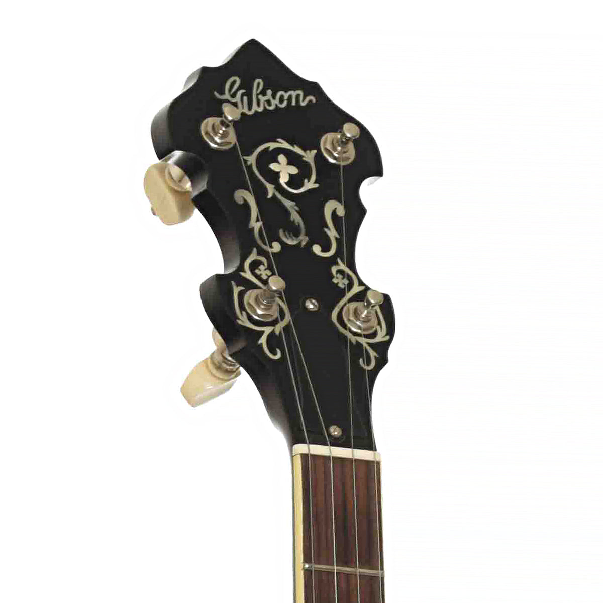Front Headstock of Gibson TB-3 Conversion Resonator Banjo