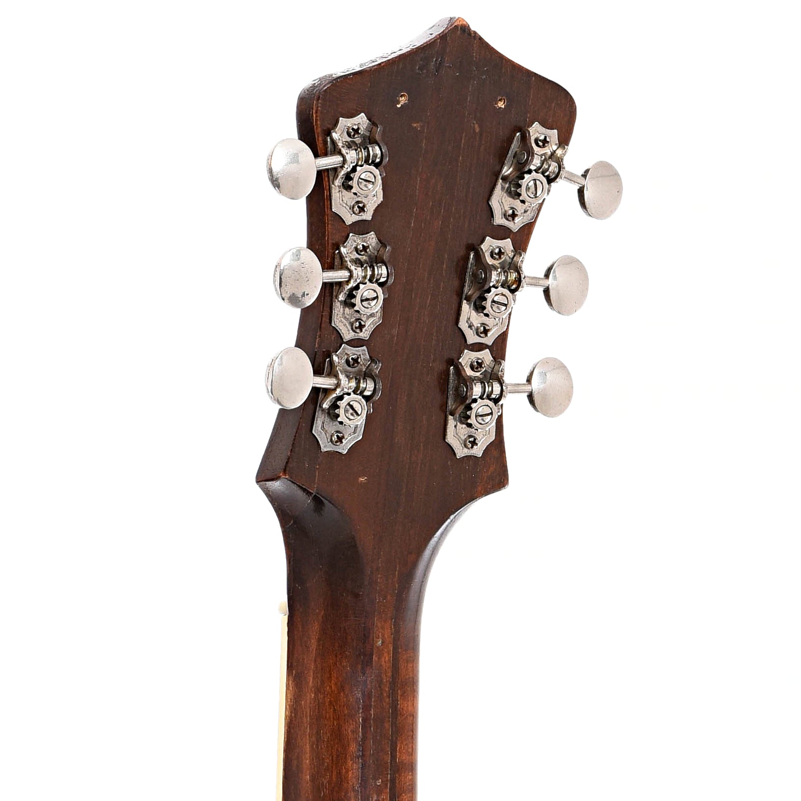 Back headstock of Recording King Ray Whitley (by Gibson) Acoustic Guitar (1939)