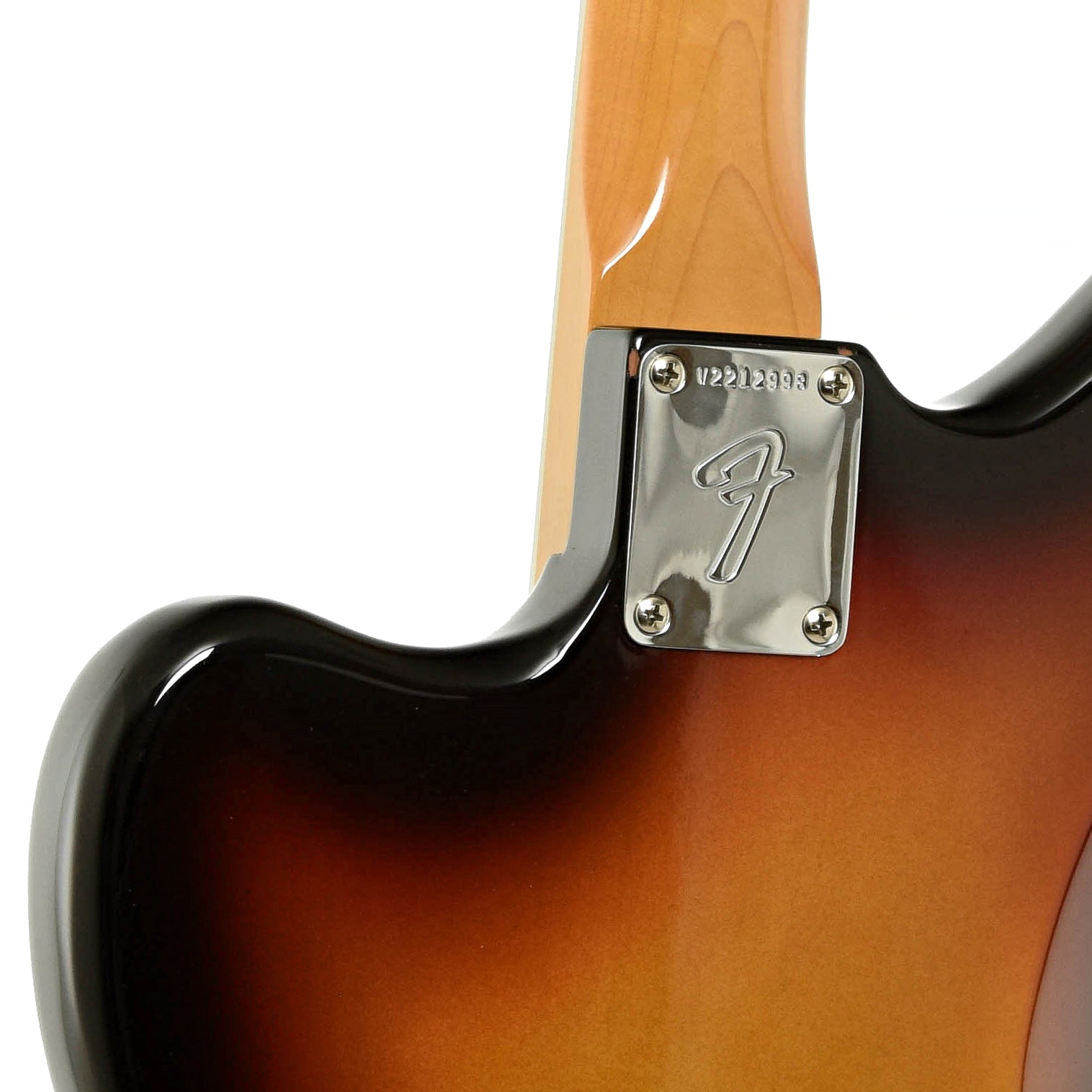 Neck joint of Fender American Vintage II 1966 Jazzmaster Electric Guitar