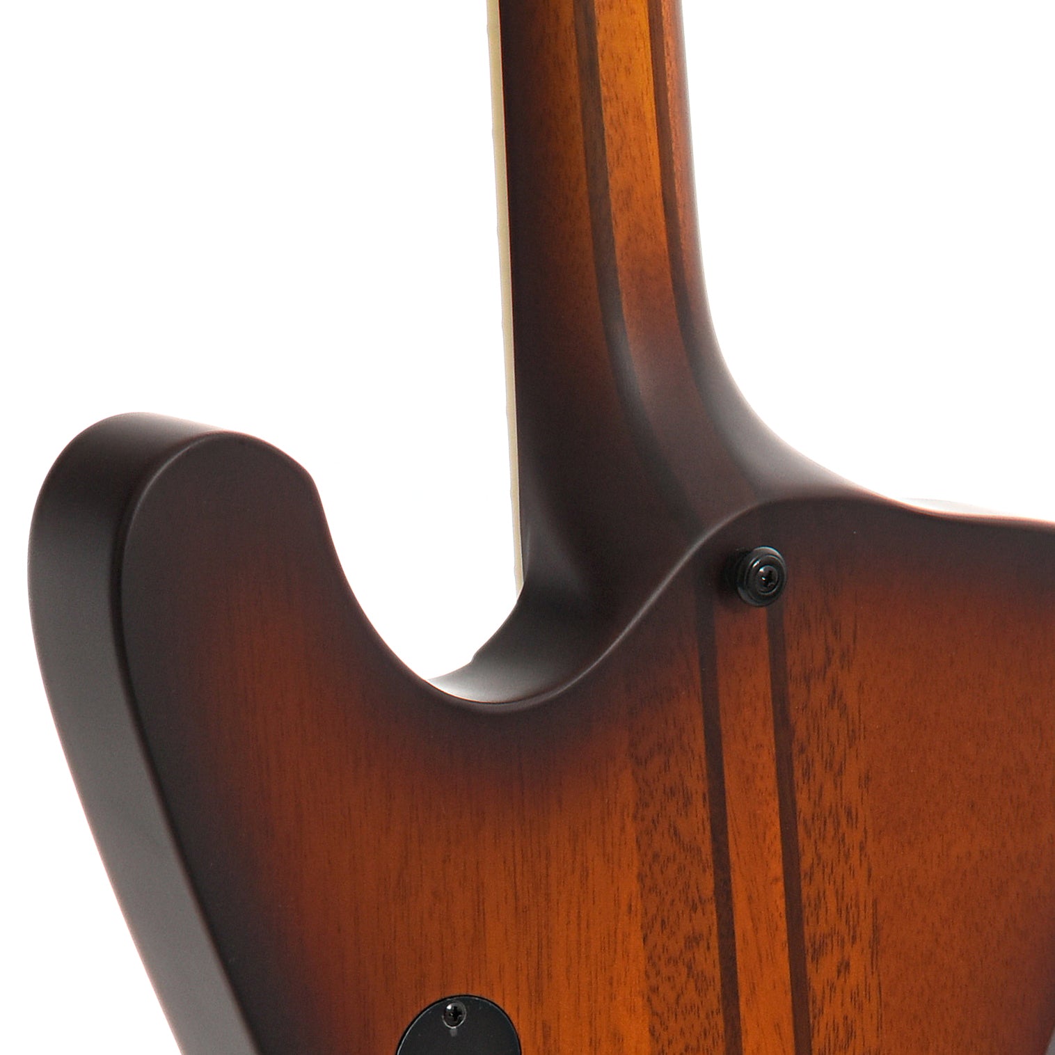 Neck joint of ESP LTD Phoenix-1004 4-String Bass, Tobacco Sunburst Satin