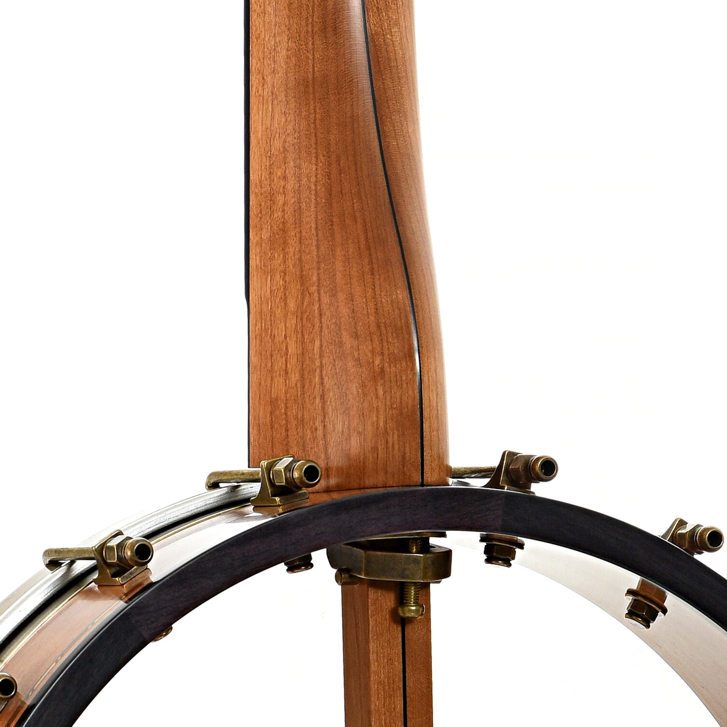 Neck joint of Rickard 12" Little Wonder Openback Banjo 