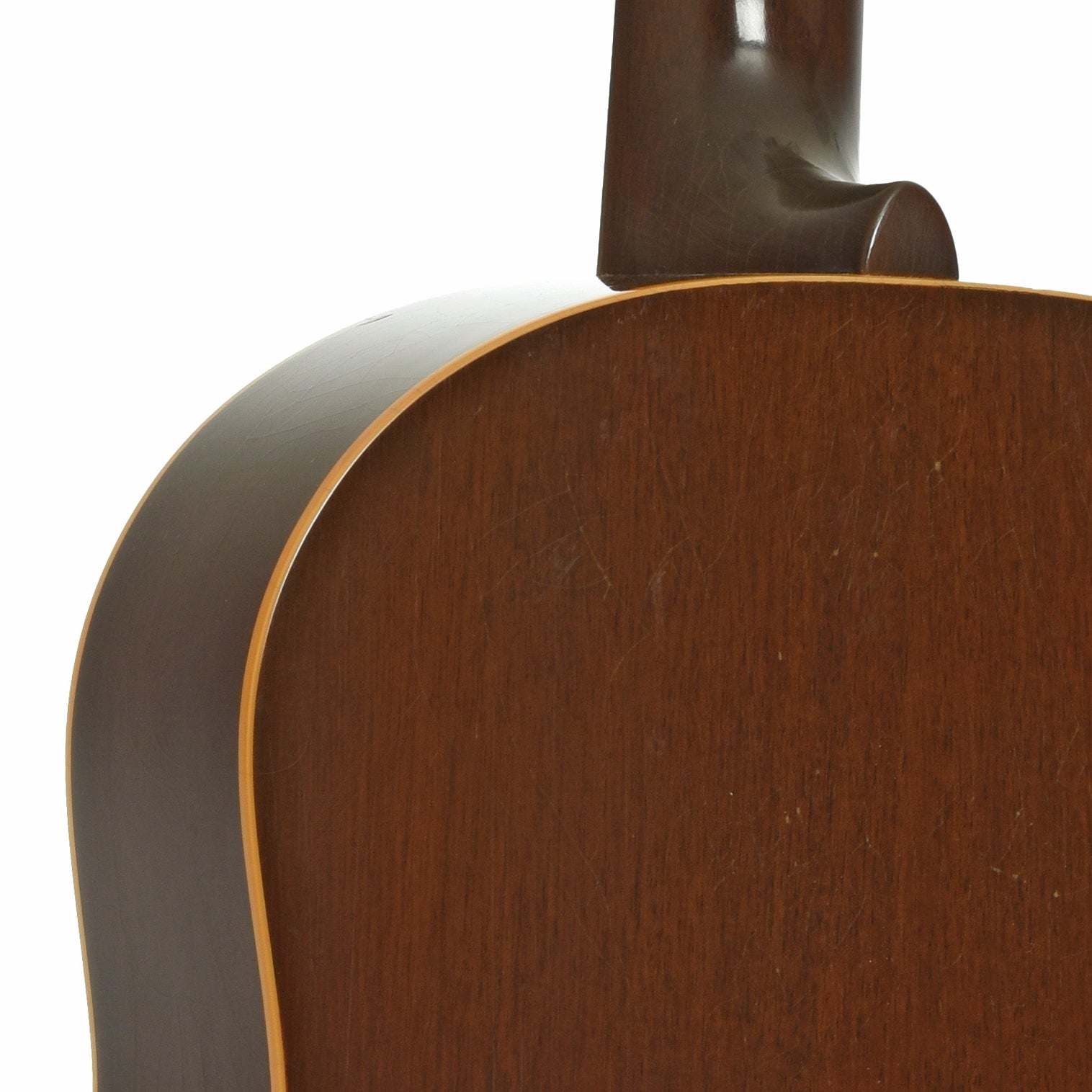 Neck joint of Pre-War Guitars Co. Slope Shoulder Dreadnought Level 3 Acoustic Guitar