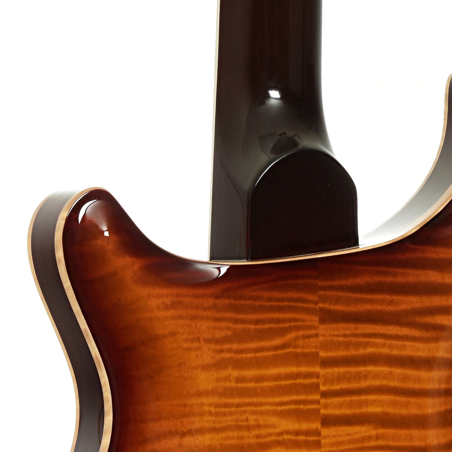 Neck joint of PRS Hollowbody II Electric Guitar