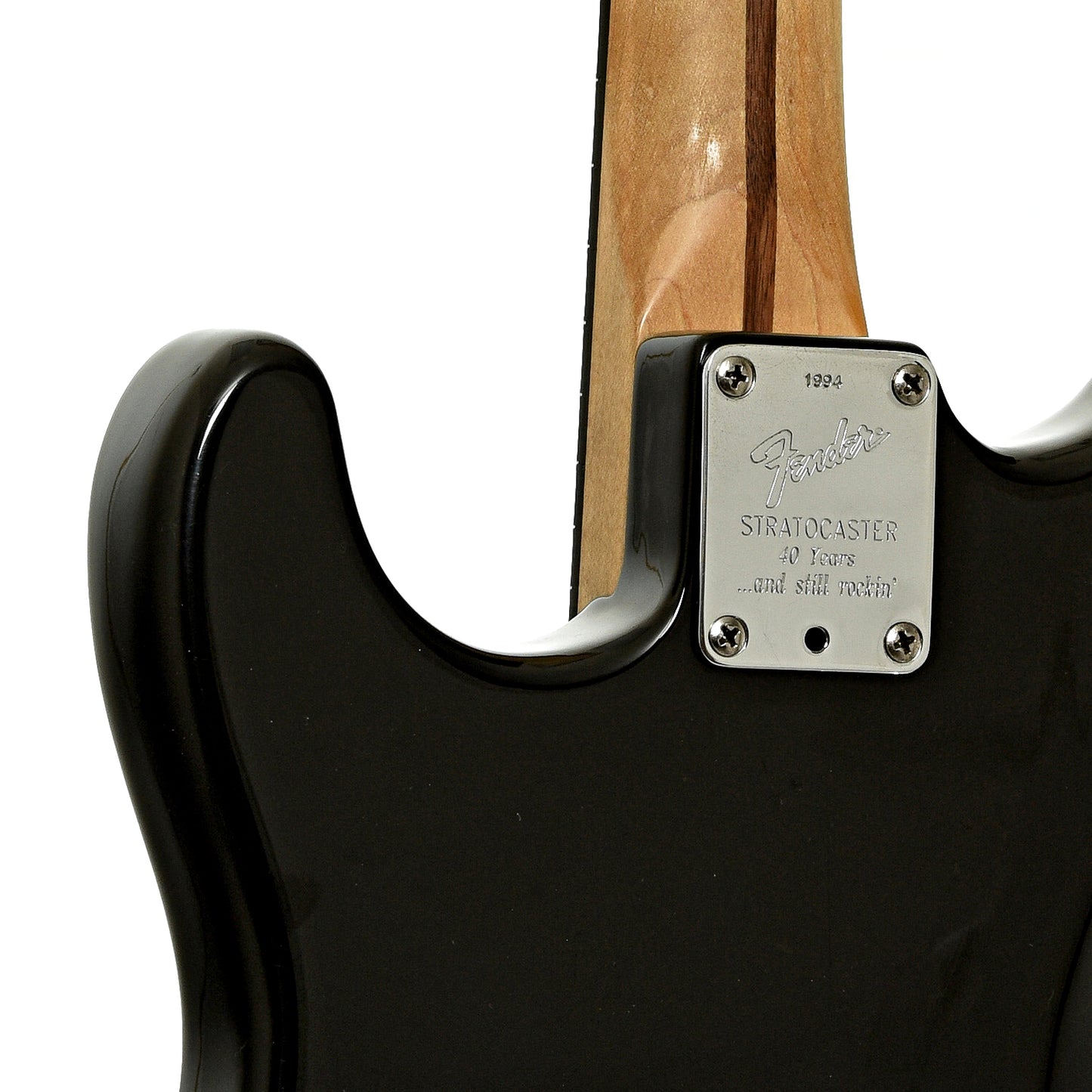 Neck joint of Fender American Standard Stratocaster Electric Guitar