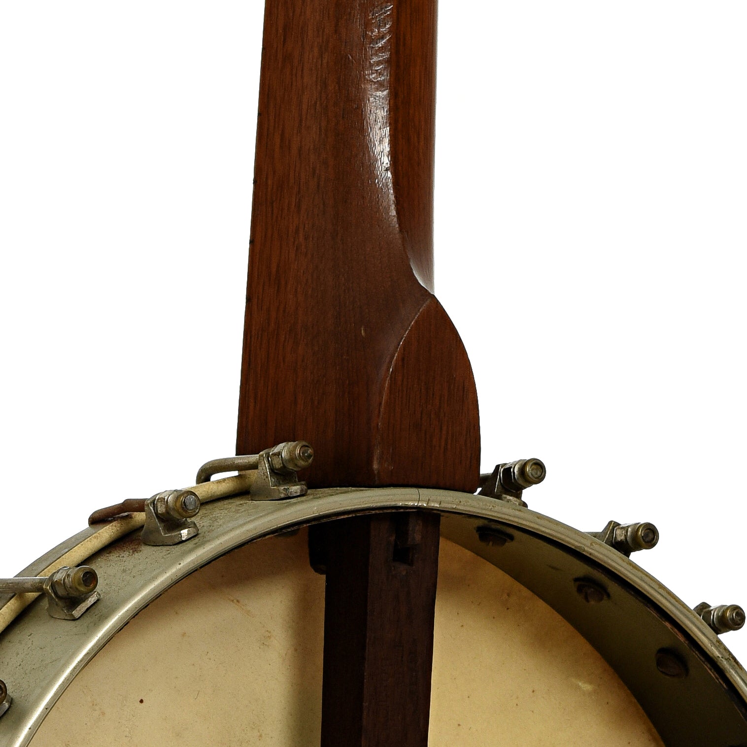 Neck joint of Geo. C. Dobson Victor Gem Openback Banjo 
