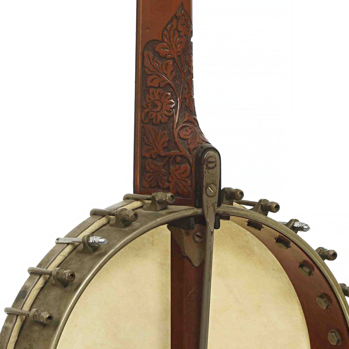 Heel of S.S. Stewart Thoroughbred No.1 Openback Banjo