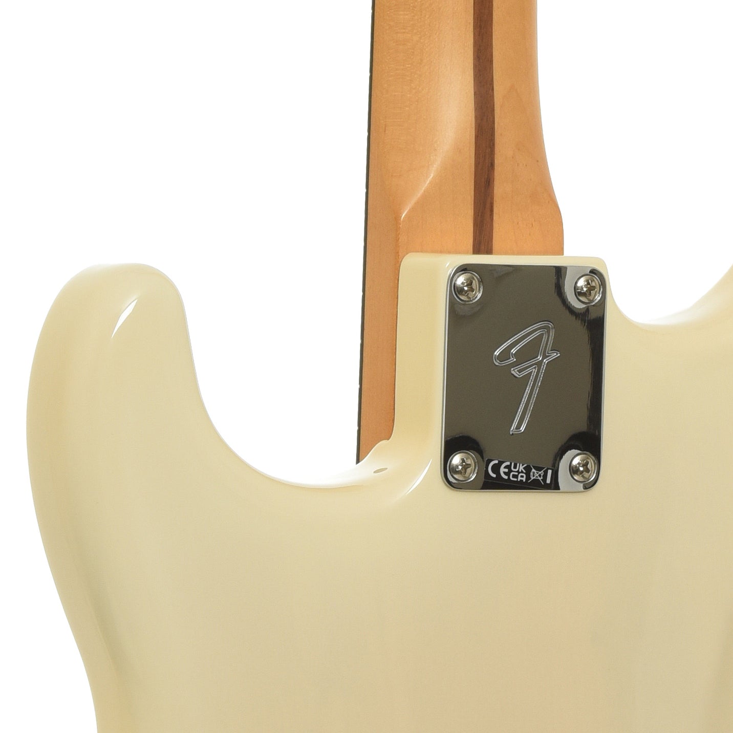 Neck joint of Fender Player II Stratocaster Electric Guitar