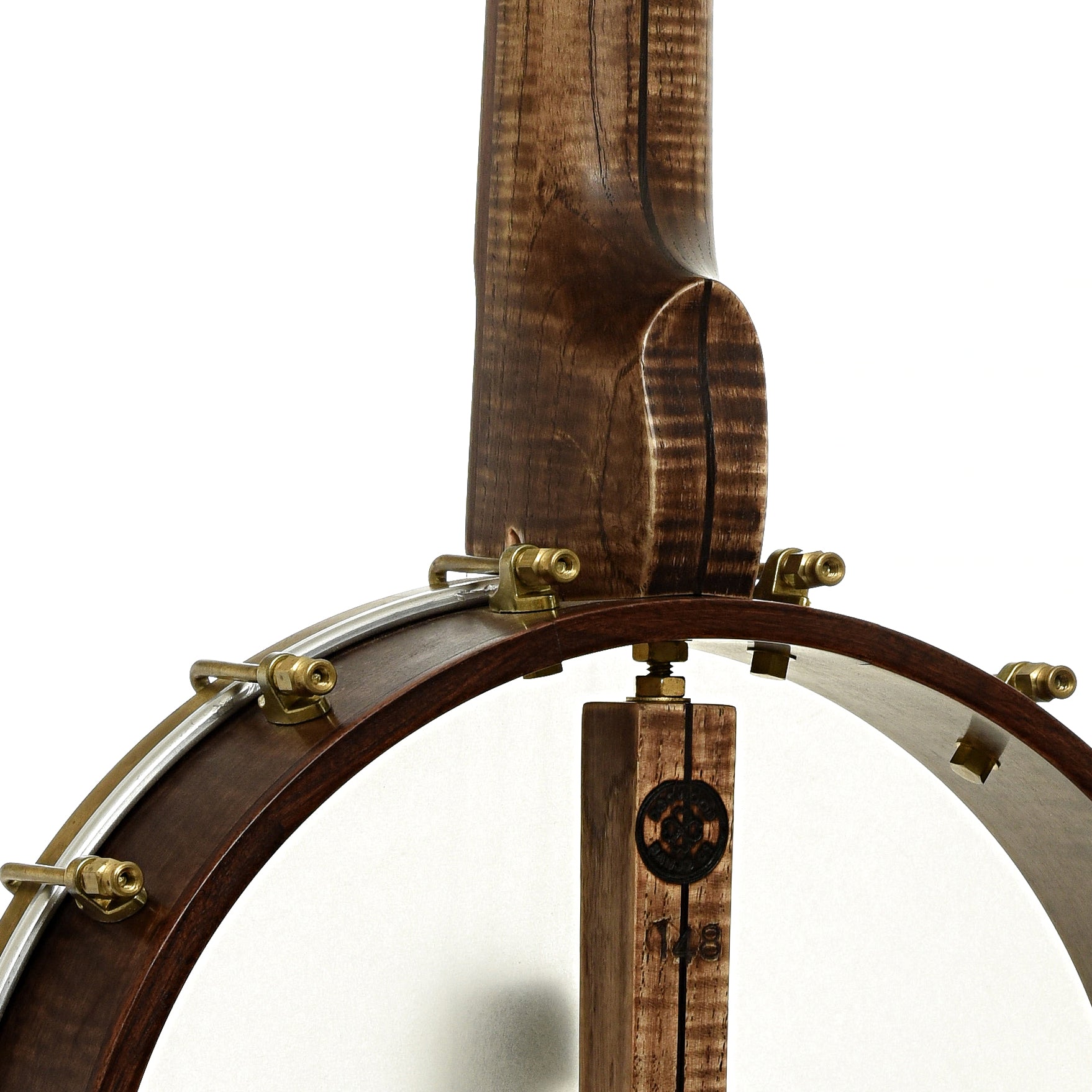 Neck joint of Dogwood 12" Open Back Banjo