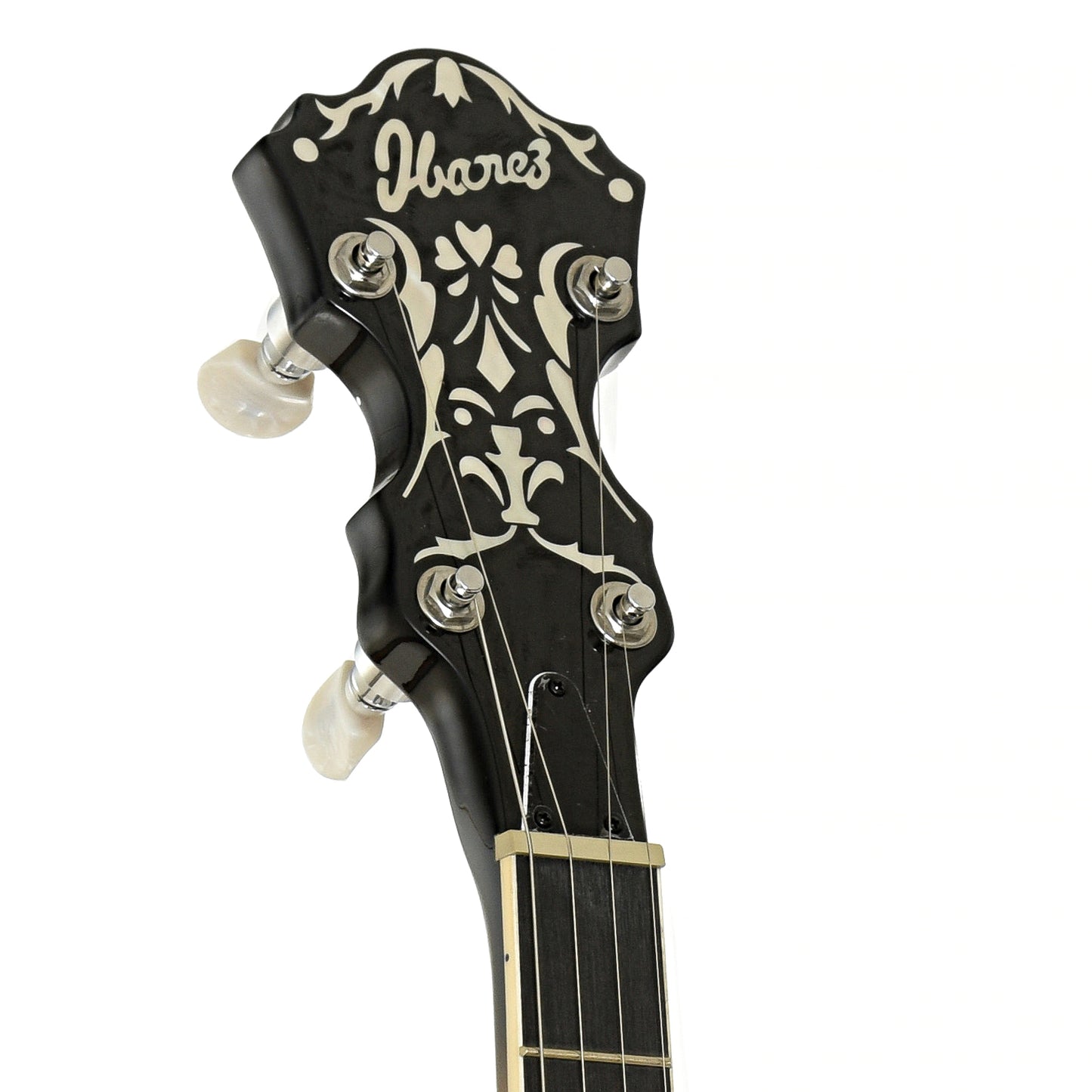 Headstock of Ibanez B200 Resonator Banjo