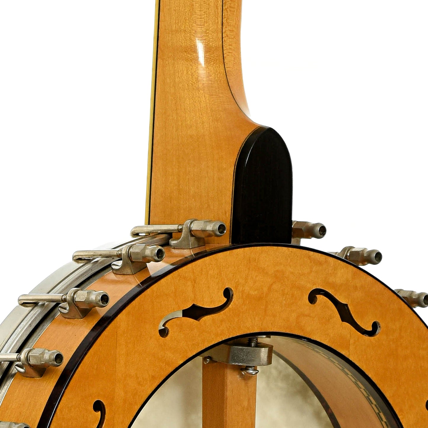 Neck joint of Bart Reiter Professional Open Back Banjo