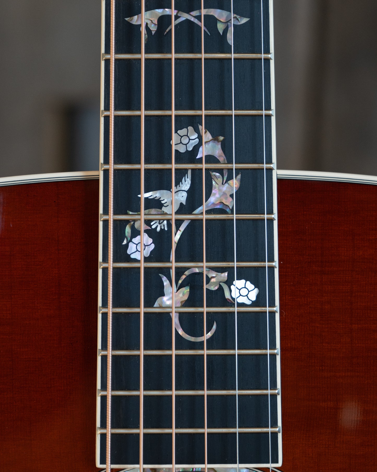 Showroom photo of Taylor Legacy 810e Special Edition Heritage Burst Acoustic-Electric Guitar & Case