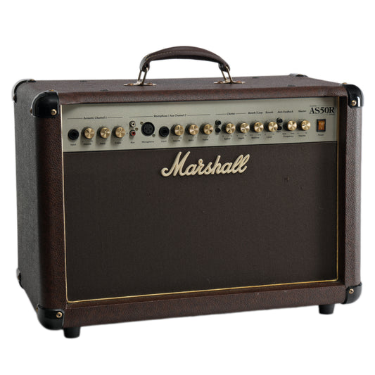 Front and side of Marshall AS50R Acoustic Instrument Combo Amp 