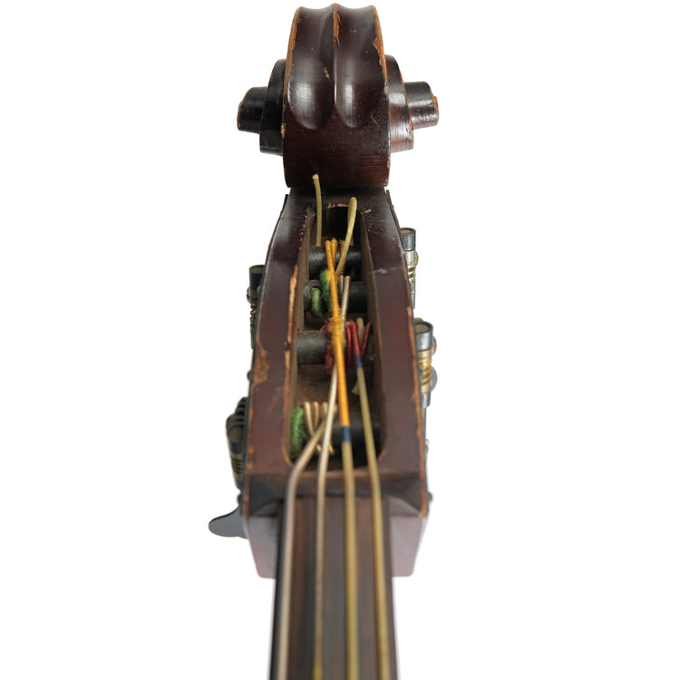 Front scroll of 1959 Kay C-1 Upright Bass 