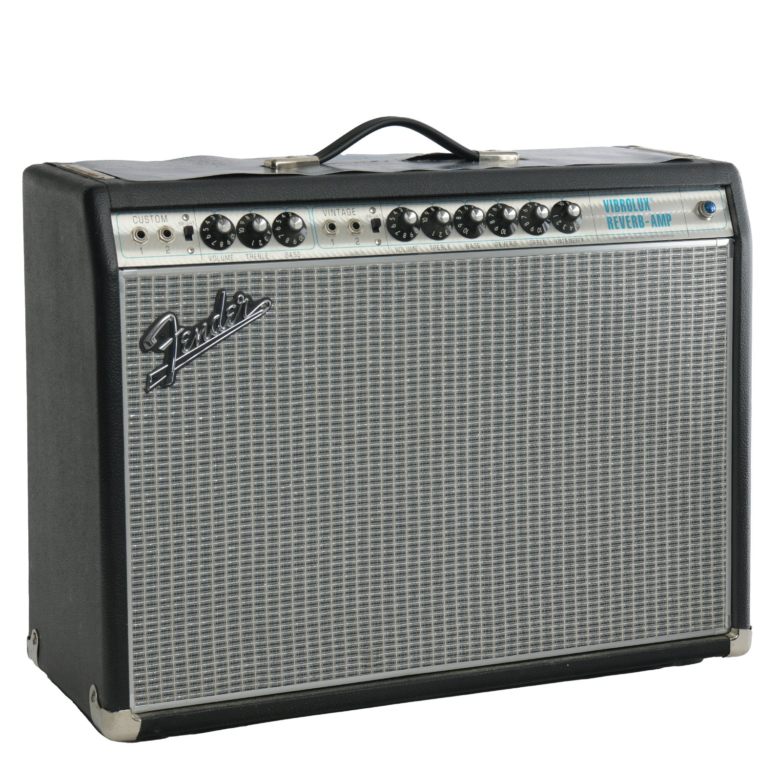 Front and side of Fender Vibrolux Reverb Custom