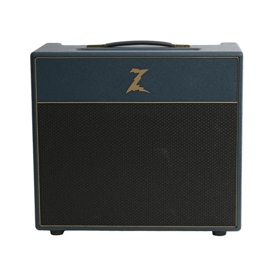 Front of Dr Z Z Wreck 112 Combo Amp {Navy Blue}