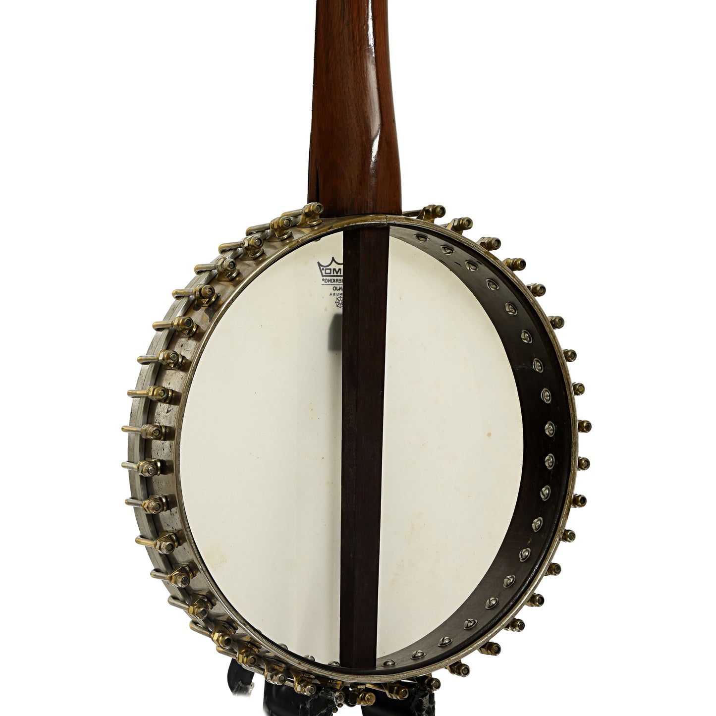 Back and side of Albert Houdlett & Sons “Royal Parlor Banjo” Openback Banjo