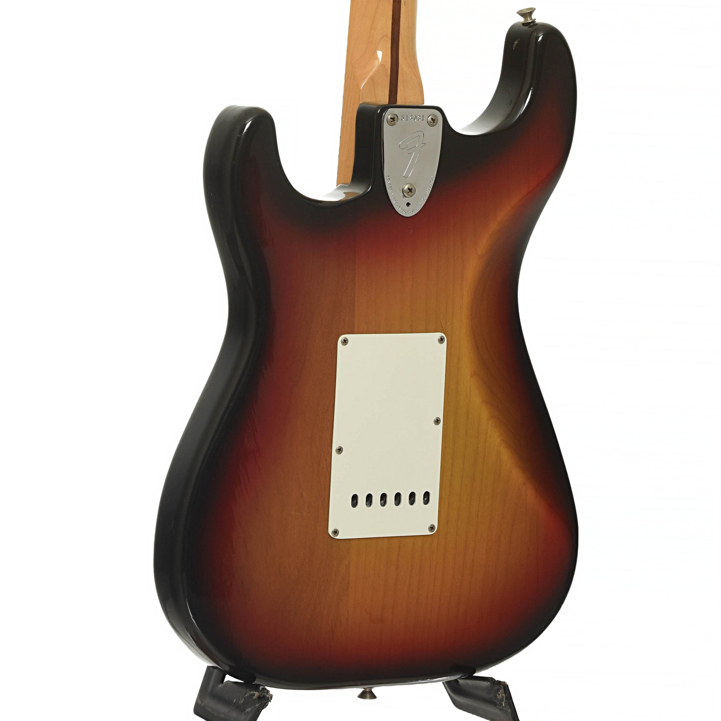 Back and side of Fender Stratocaster Electric Guitar