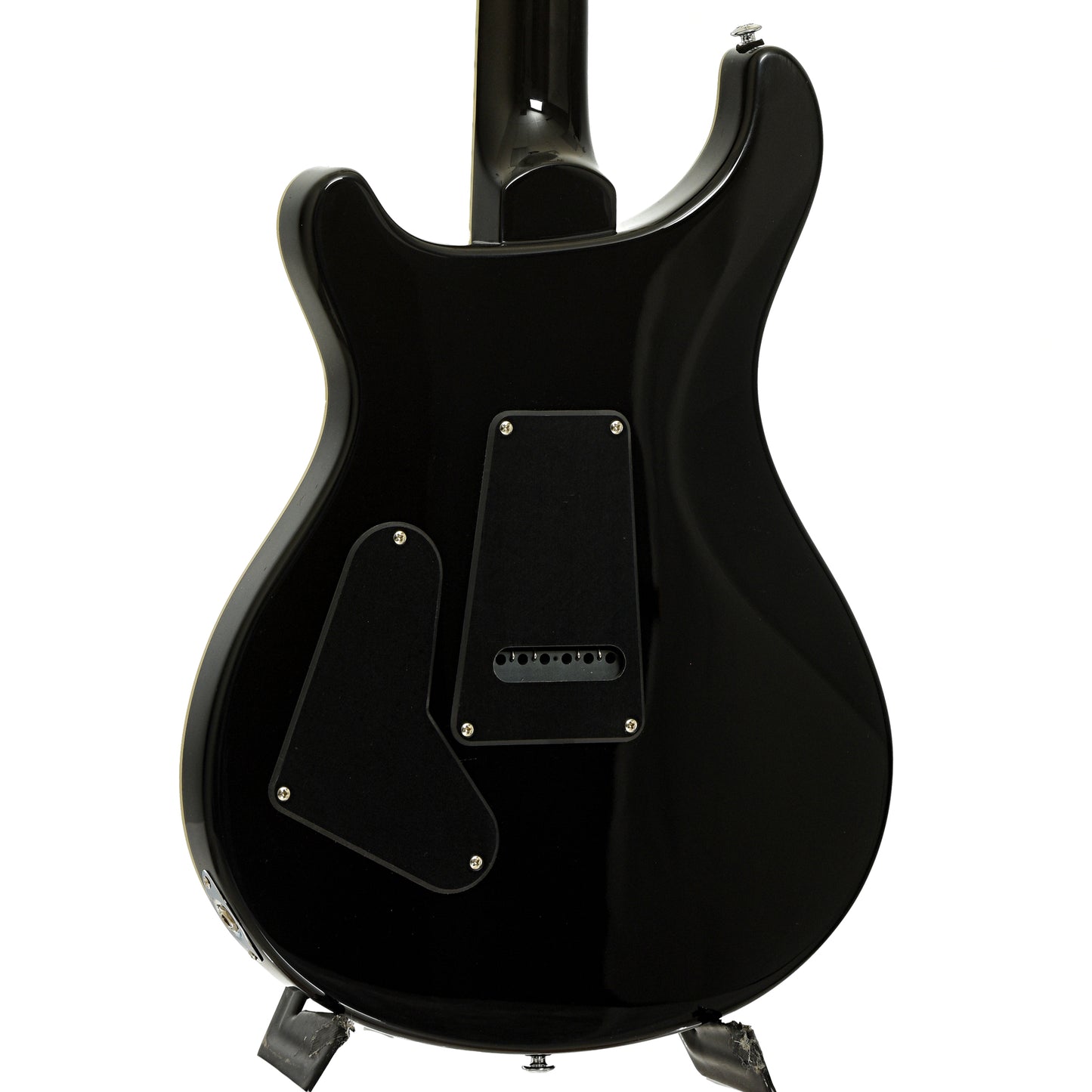 Back and side of PRS SE Custom 24 Quilt Electric Guitar, Teal Black