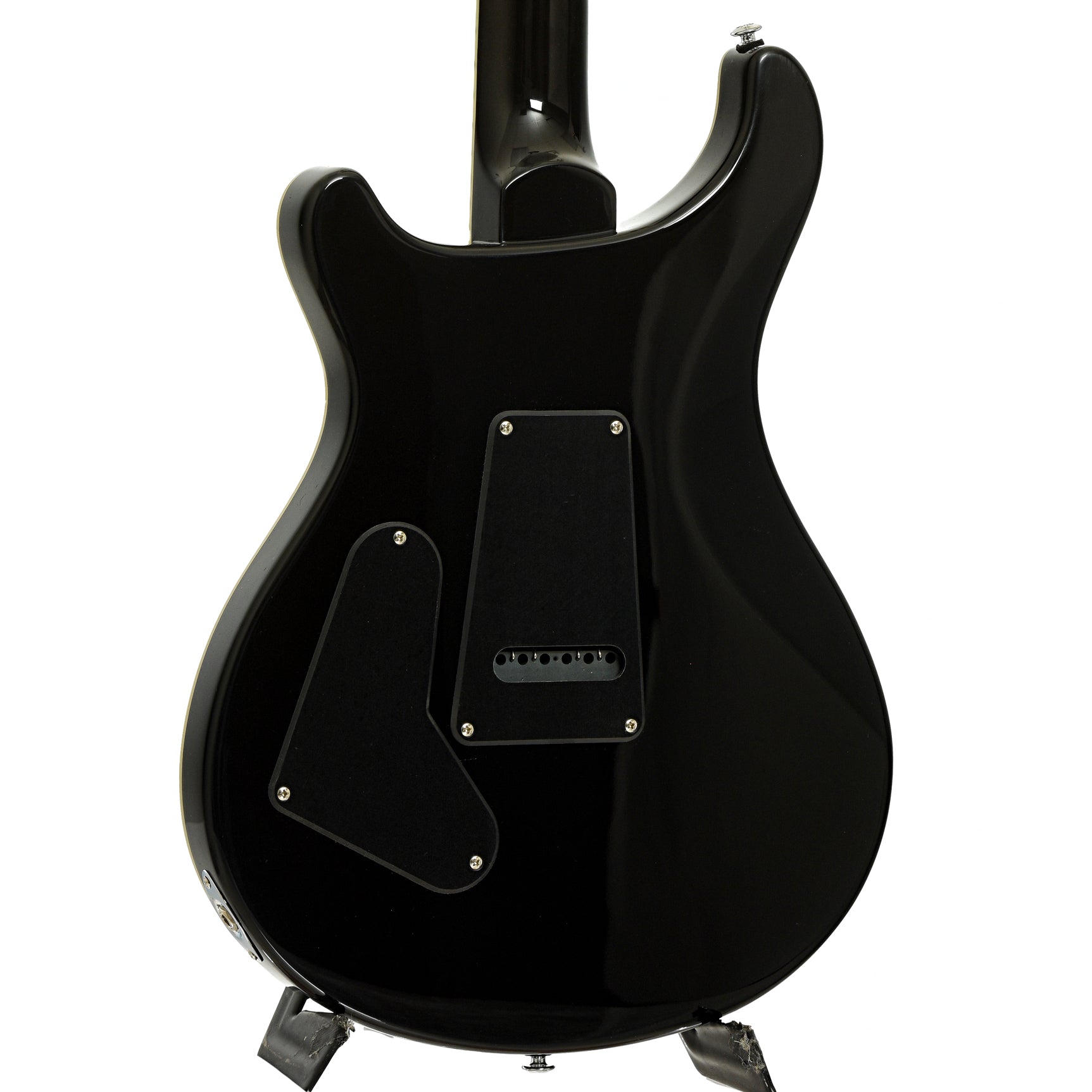 Back and side of PRS SE Custom 24 Quilt Electric Guitar, Teal Black