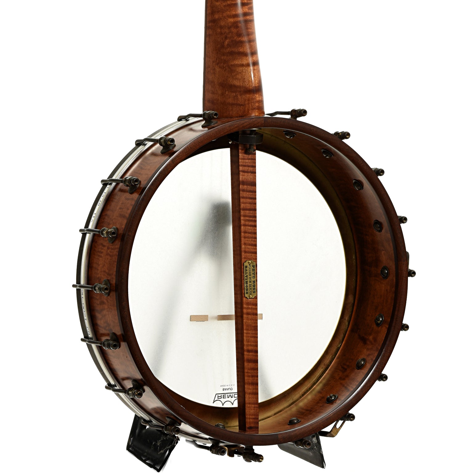 Back and side of Pete Ross Dobson Banjo, 12" Rim