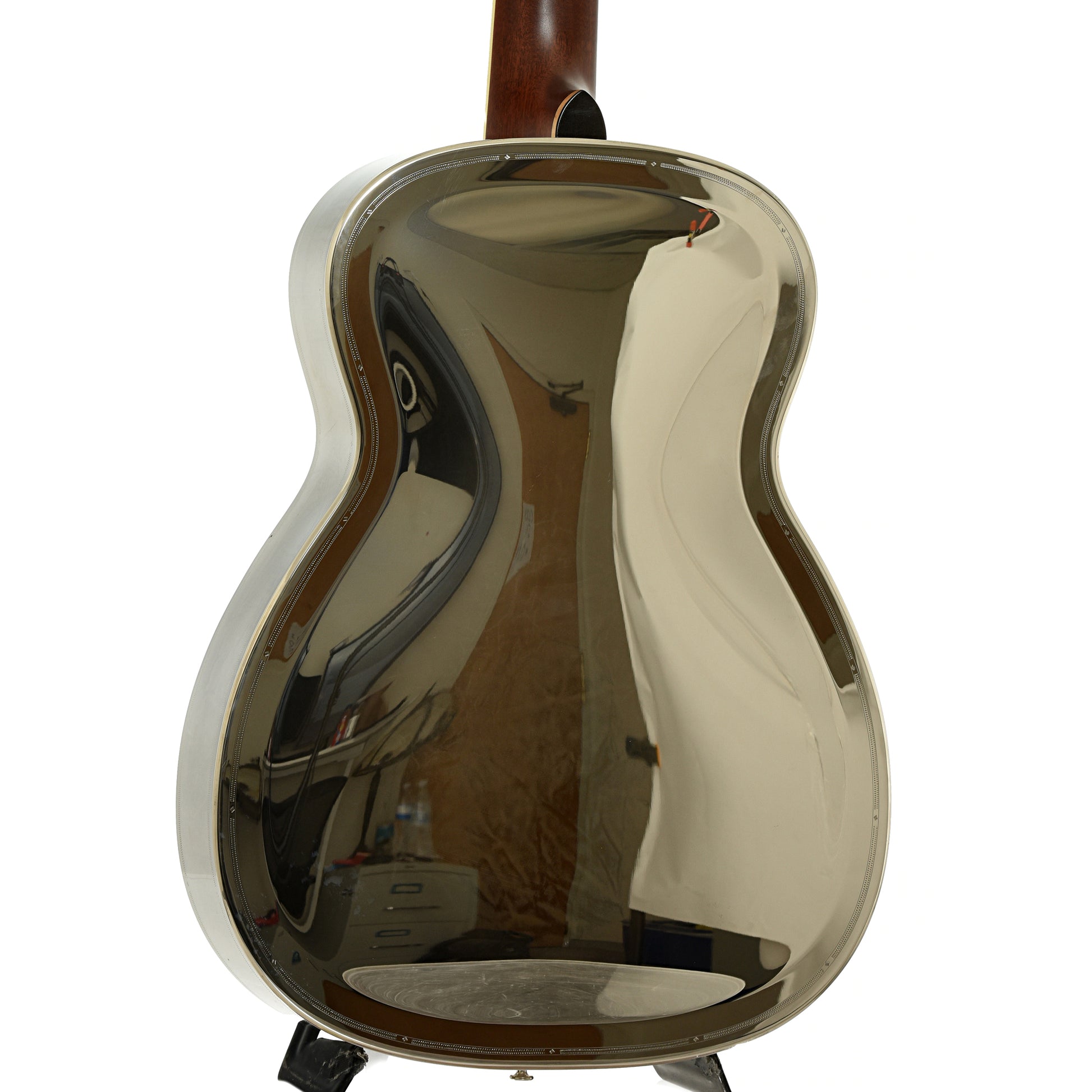 Back and side of National Style 1 DON Roundneck Resonator Guitar 