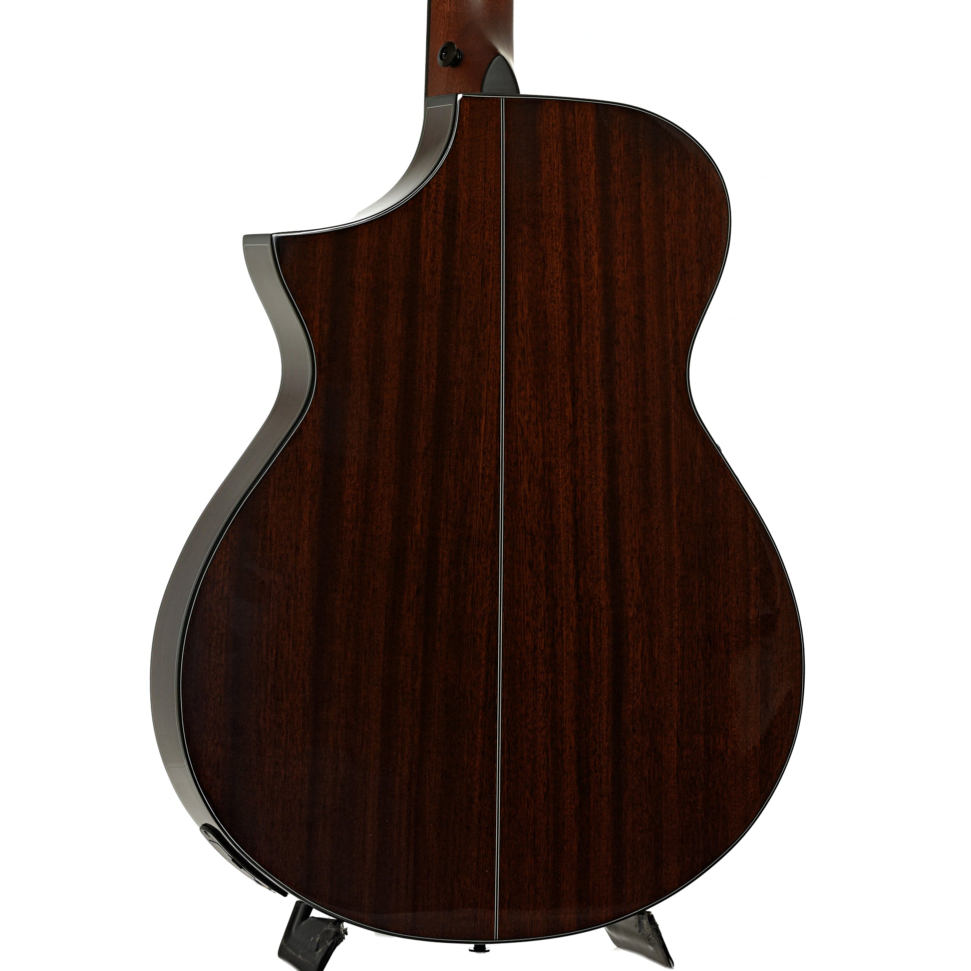 back and side of Ibanez AEWC32FM Thinline Acoustic-Electric Guitar Amber Sunset Fade