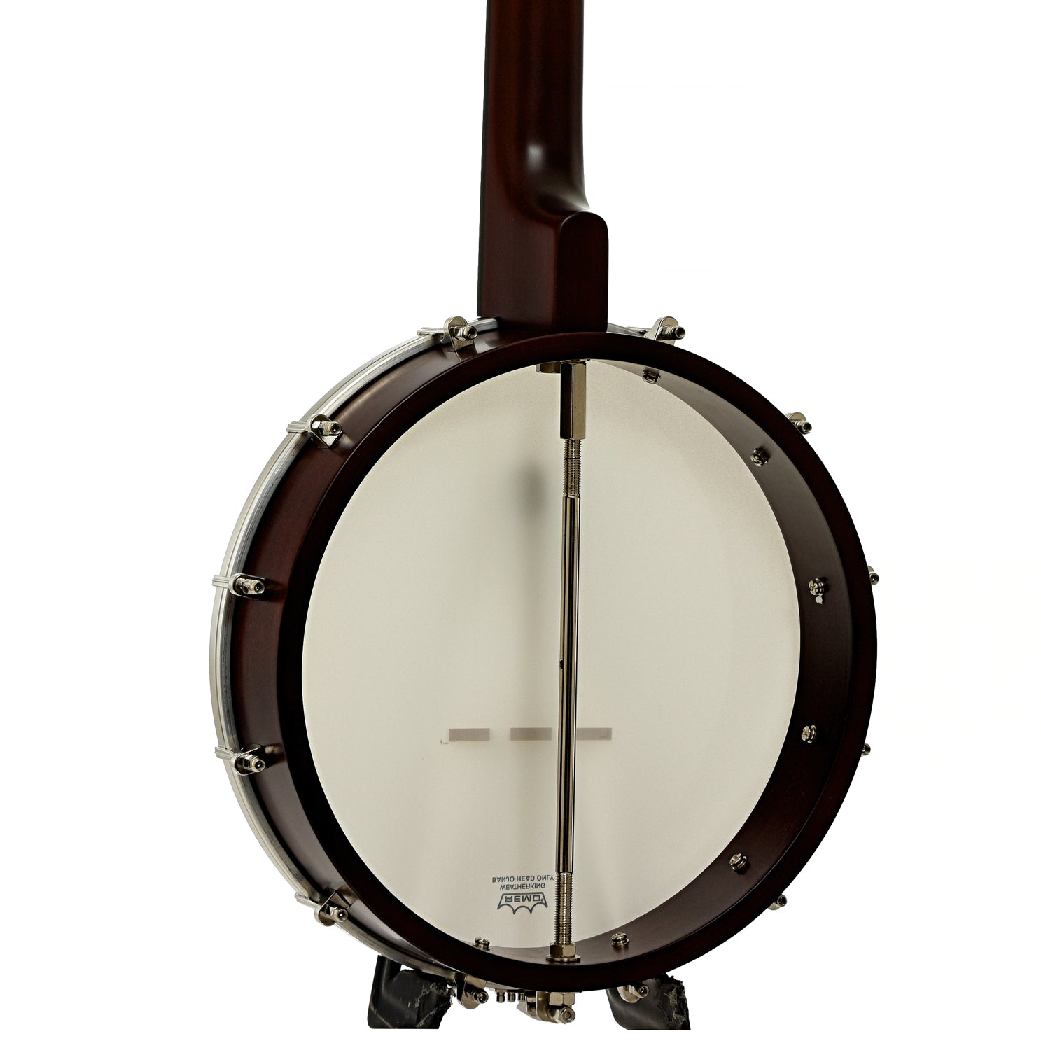 Back and side of Recording King RKO-3S Open Back Banjo