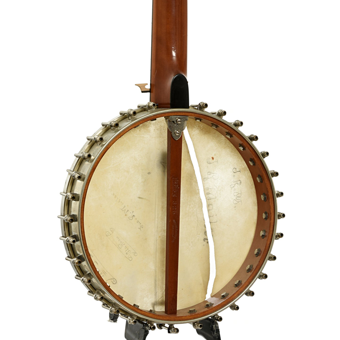 Back and side of Haynes Bay State Model 325 Open Back Banjo