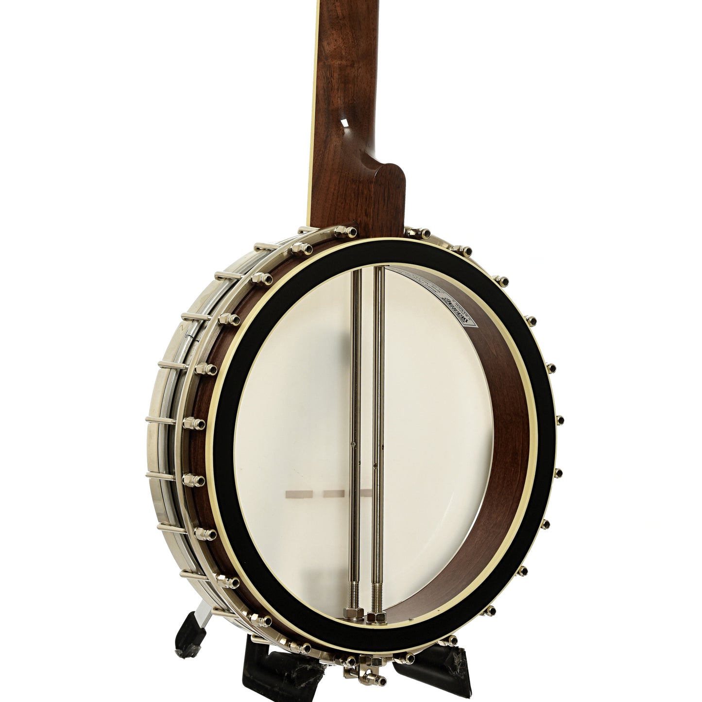 Back and side of Deering Clawgrass II Openback Banjo 