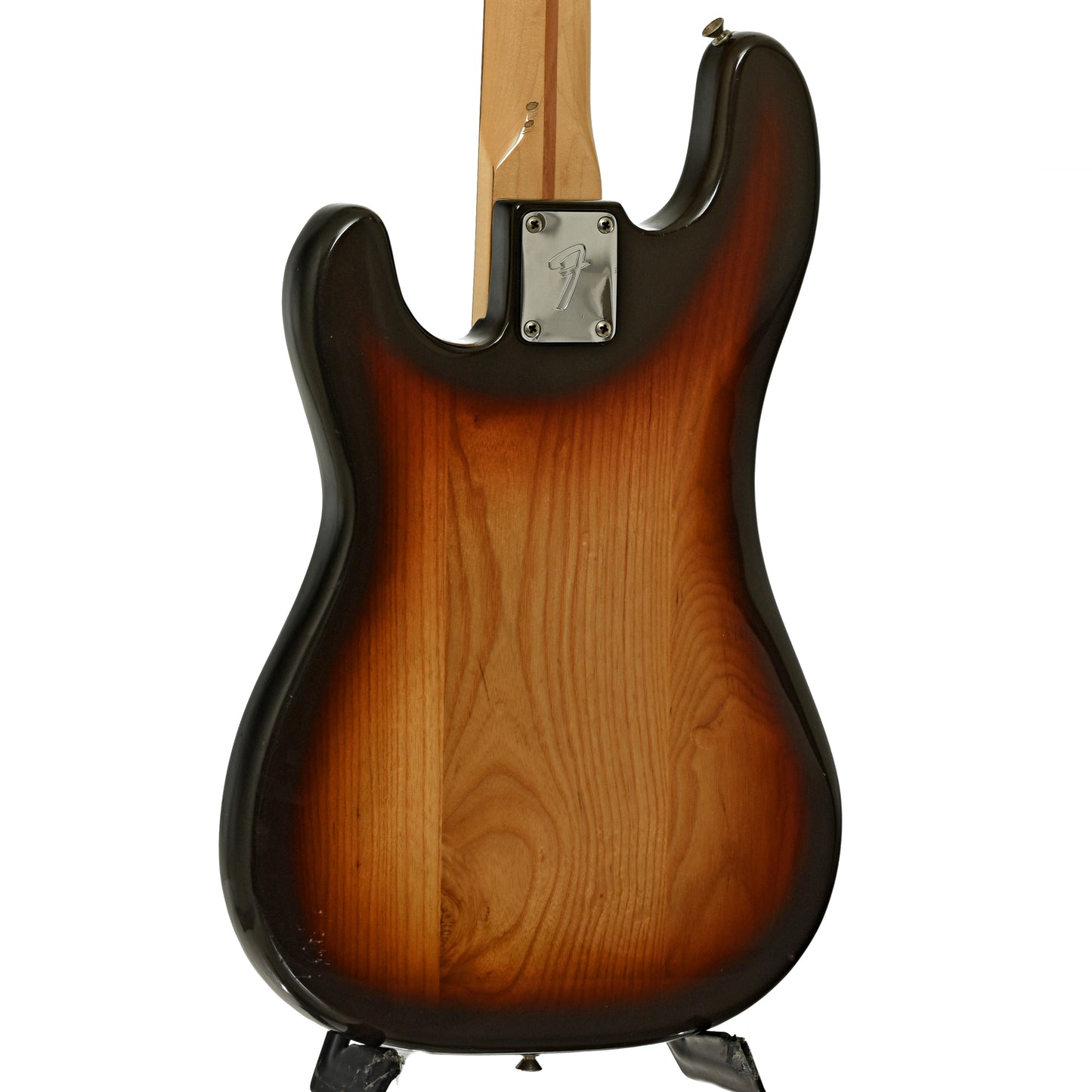 Back and side of Fender Precision Fretless Electric Bass