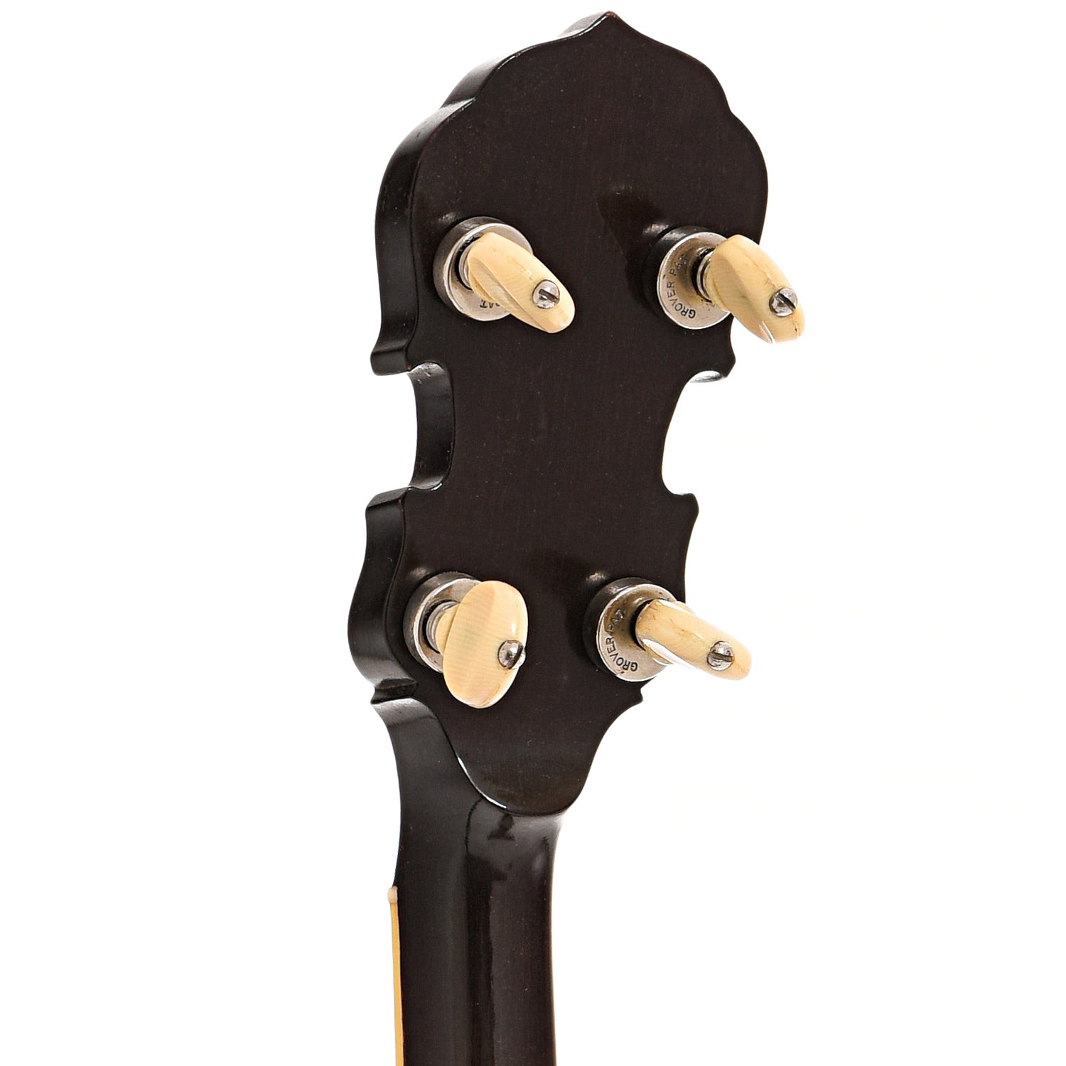 Back headstock of 1929 Gibson TB-3 Tenor Banjo