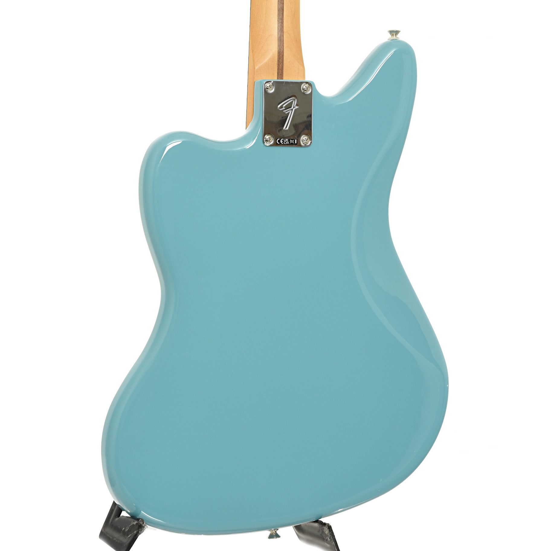 Back and side of Fender Player II Jaguar Electric Guitar, Aquatone Blue