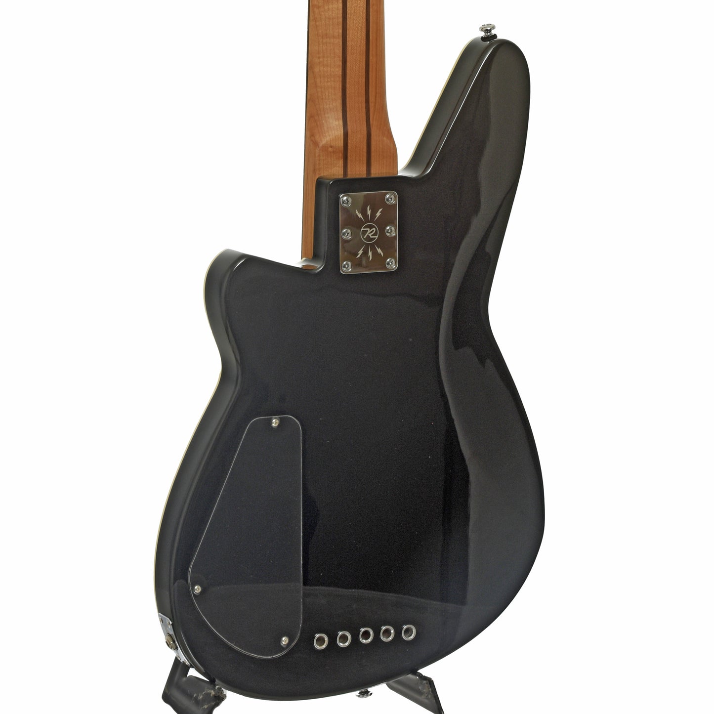 Back and side of Reverend Mercalli 5 5-string Electric Bass Guitar, Midnight Black 