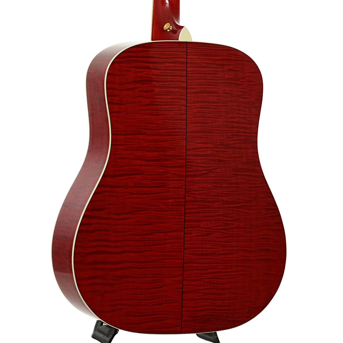 Back and side of Taylor 610 Transparent Red Acoustic Guitar 