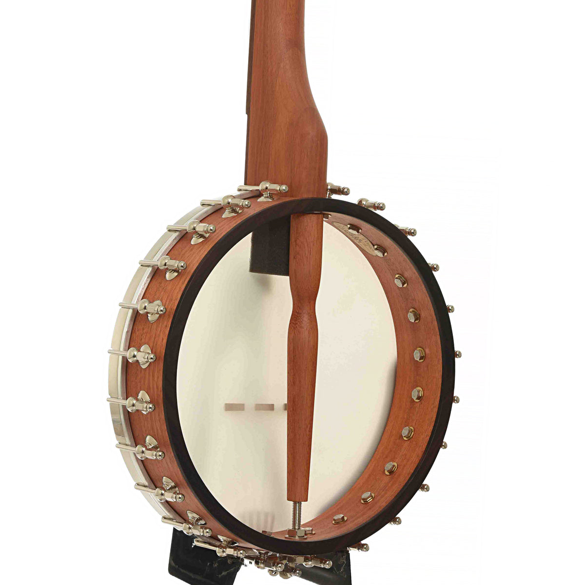 Back & Side of Gold Tone High Moon 25/11 11in Openback Banjo & Gigbag