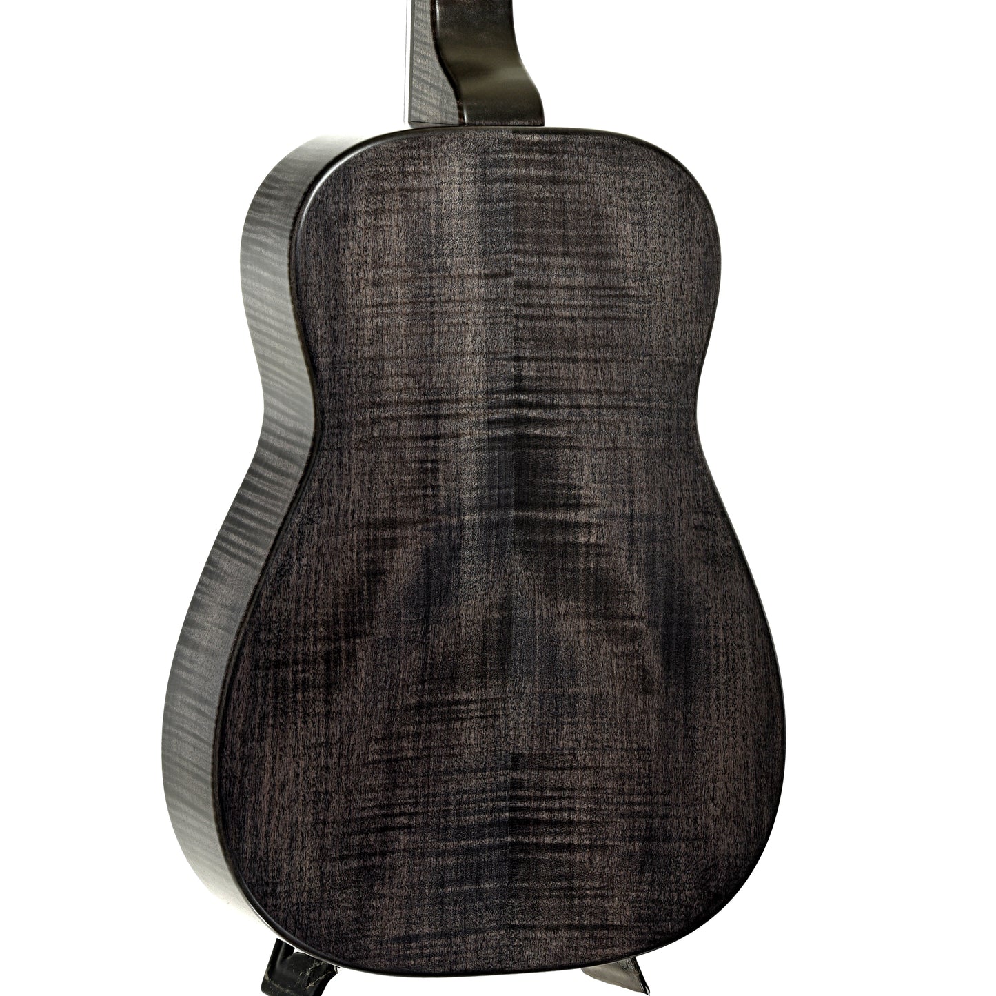 Back and side of Beard Trailhead Squareneck Resonator Guitar Black Ice Finish