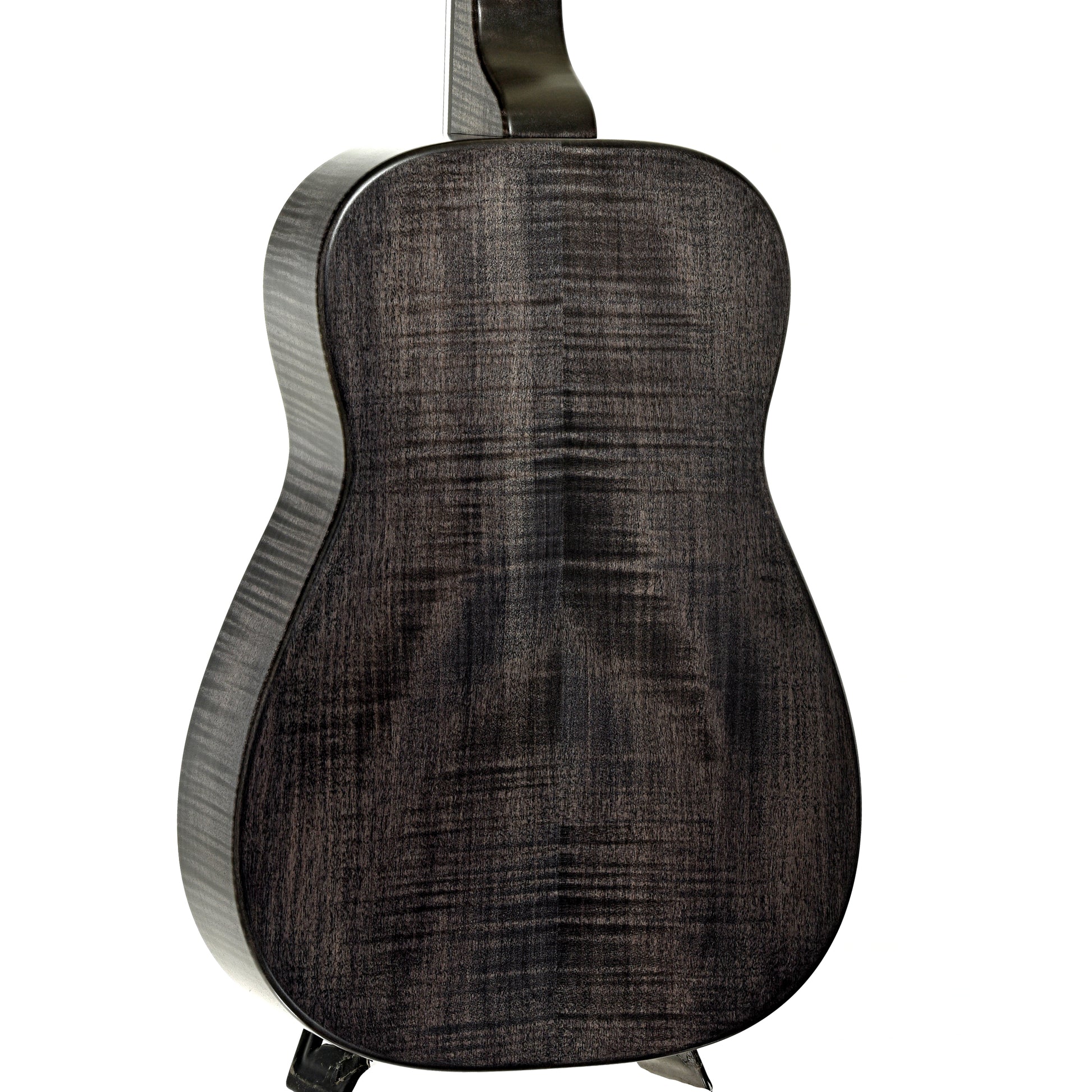 Back and side of Beard Trailhead Squareneck Resonator Guitar Black Ice Finish