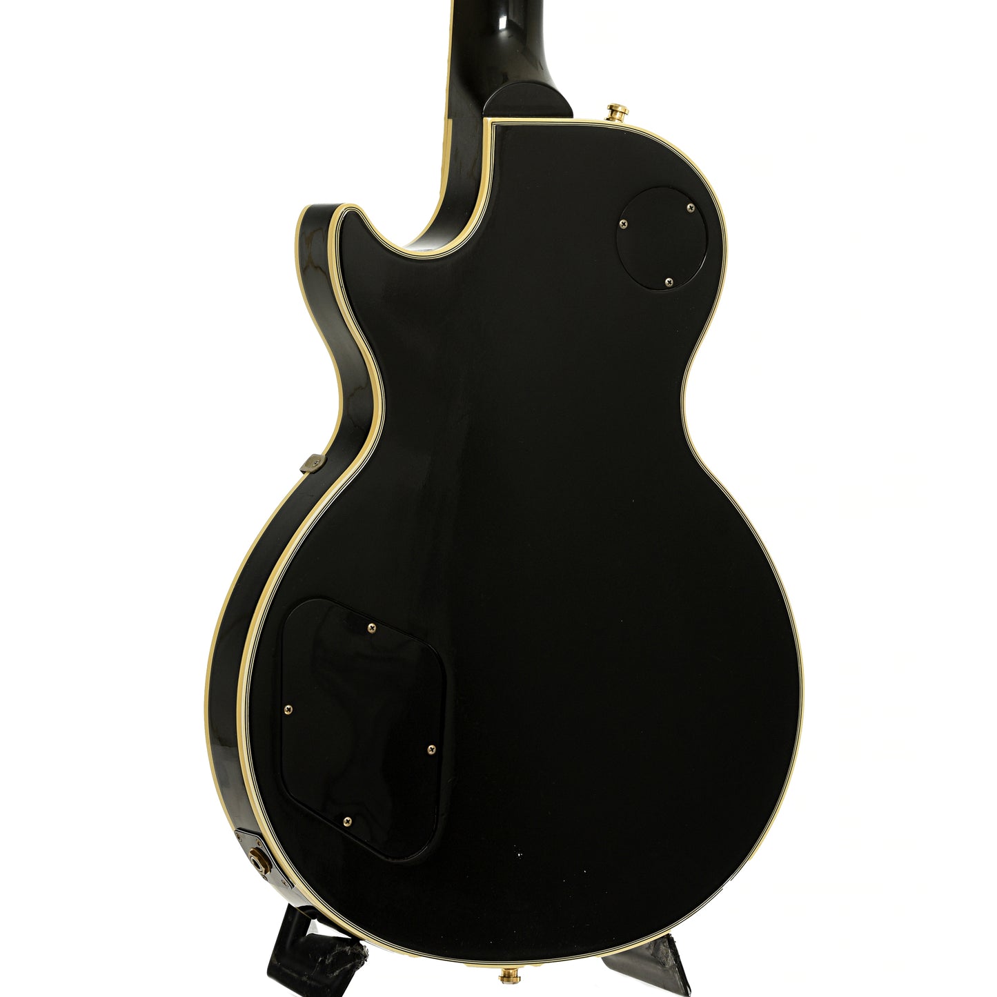 Back and side of Gibson 1957 Reissue Black Beauty Les Paul Custom  Electric Guitar