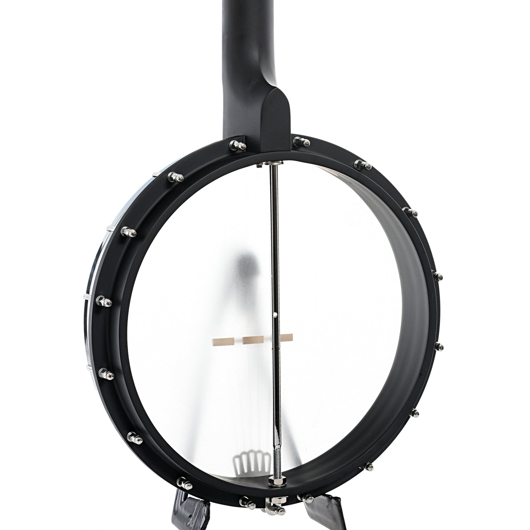 Back and side of Gold Tone AC-12 12" Openback Banjo