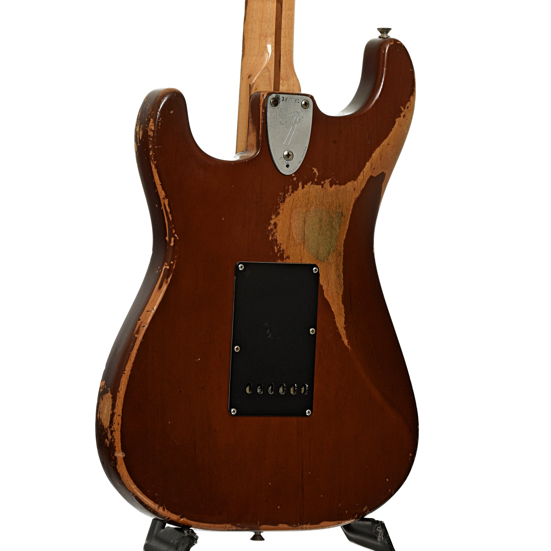 Back and side of Fender Stratocaster Electric Guitar