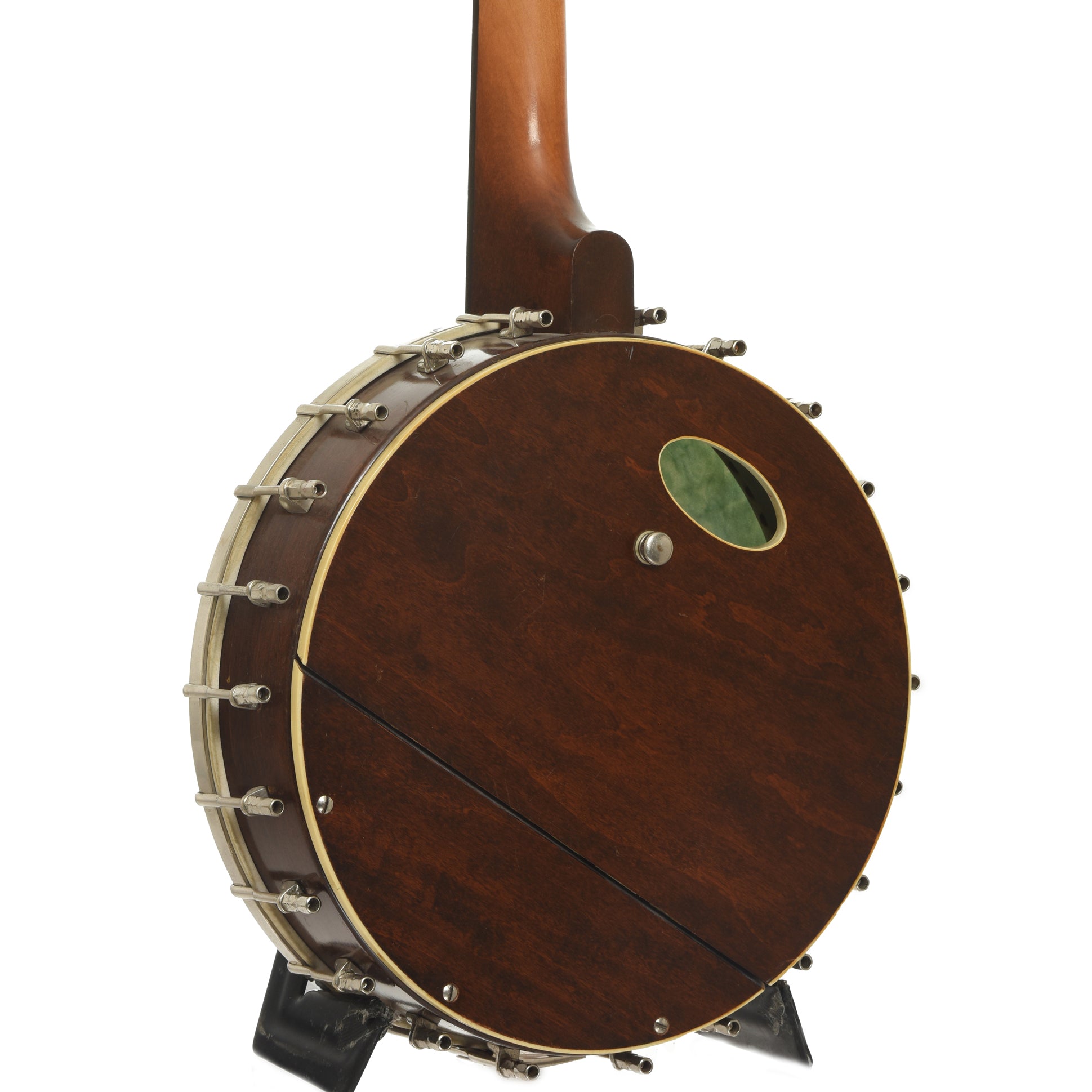 Back and side of Gibson TB-1 Trapdoor Tenor Banjo 